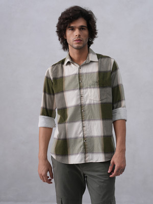CRIMSOUNE CLUB Men Checkered Casual Multicolor Shirt