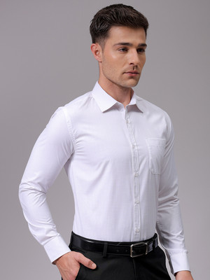 The Indian Garage Co. Men Striped Formal Beige Shirt