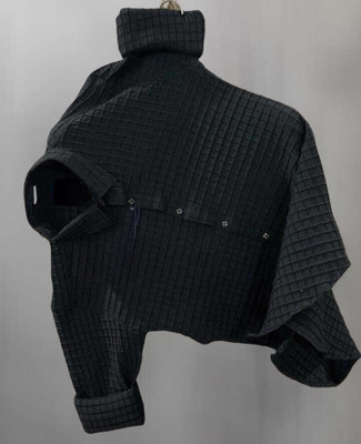 Proshoes Men Self Design Casual Black Shirt