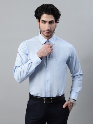 CANTABIL Men Solid Formal Light Blue Shirt