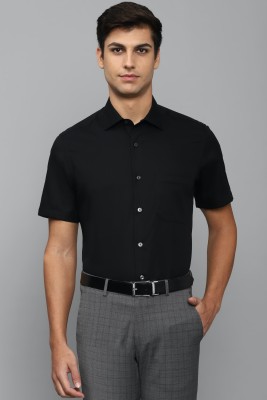 LOUIS PHILIPPE Men Solid Formal Black Shirt