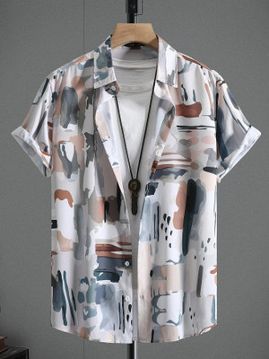 Leriya Fashion Men Printed Casual Multicolor Shirt