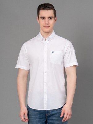 RED TAPE Men Solid Casual White Shirt