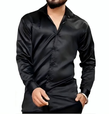 NIRMALA INFRATECH Men Solid Formal Black Shirt