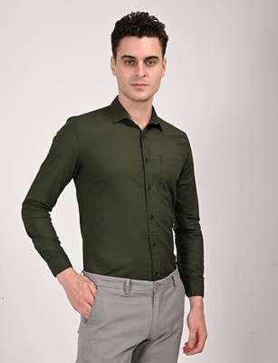 isuelfeb Men Solid Casual Pink Shirt