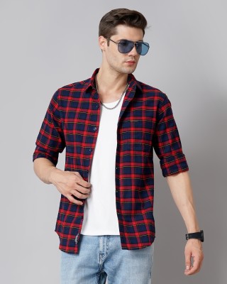 Paul Street Men Checkered Casual Red Shirt