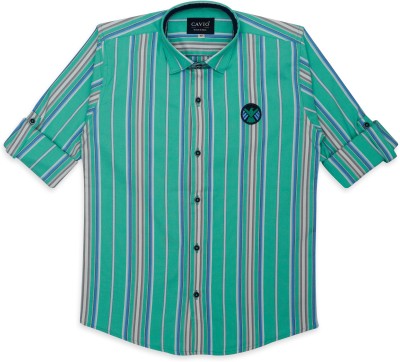 CAVIO Boys Striped Casual Multicolor Shirt