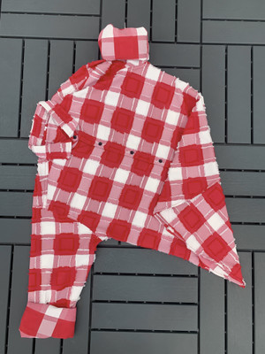 QLUFOVI Men Checkered Party Black Shirt