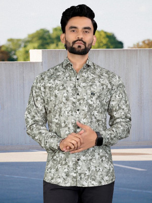 ALVIN ENTERPRISE Men Printed Casual Purple Shirt