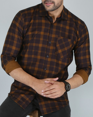 FUBAR Men Checkered Casual Multicolor Shirt