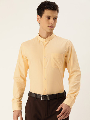 PETER ENGLAND Men Solid Formal Yellow Shirt