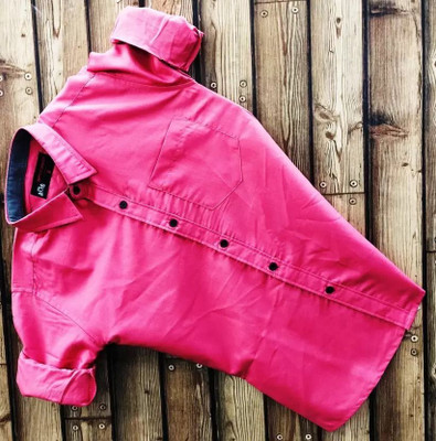 KUSHWAHA GARMENTS Boys Solid Casual Pink Shirt