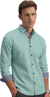 TRENDING SHIRTWALE Men Solid Casual Light Green Shirt