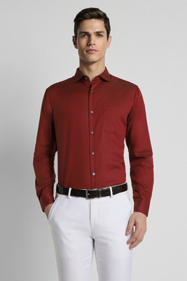PETER ENGLAND Men Solid Formal Red Shirt