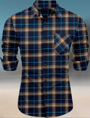 New4u creation Men Checkered Casual Multicolor Shirt