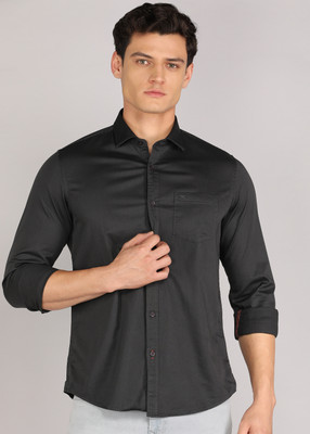 KILLER Men Printed Casual Grey Shirt