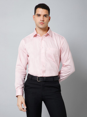 CANTABIL Men Striped Formal Pink Shirt