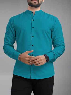 Apektra Men Solid Casual Brown Shirt