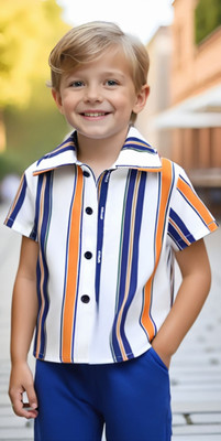 Sparrow ENTERPRISE Boys Printed Party Multicolor Shirt