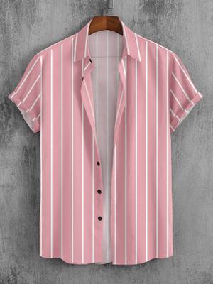 SEVENTEENSTITCH Men Printed Casual Blue Shirt