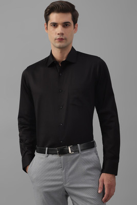 Allen Solly Men Solid Formal Black Shirt