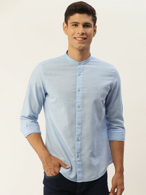 United Colors of Benetton Men Checkered Casual Blue Shirt