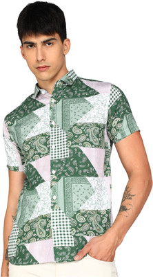 Kolor Fusion Men Printed Casual Multicolor Shirt