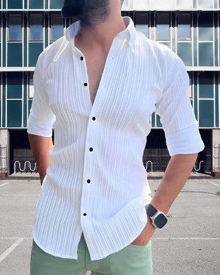 COMBRAIDED Men Self Design Casual Multicolor Shirt