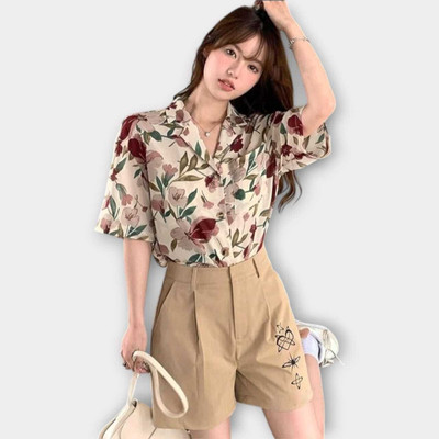 KALLAXI Women Printed Casual Multicolor Shirt