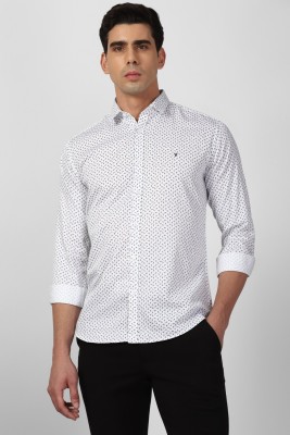 VAN HEUSEN Men Printed Party White, Grey Shirt