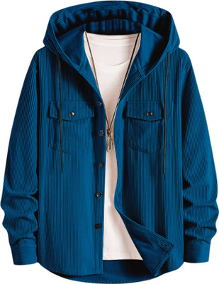 Horseman Men Solid Casual Blue Shirt