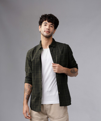 HIGHLANDER Men Checkered Casual Multicolor Shirt