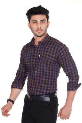 Arthz Fashion Trend Men Checkered Casual Multicolor Shirt