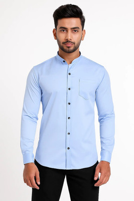 RAREMARK Men Solid Formal Light Blue Shirt