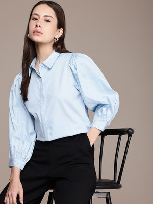 French Connection Women Solid Casual White Shirt