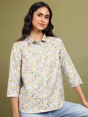 Tokyo Talkies Women Printed Casual Multicolor Shirt