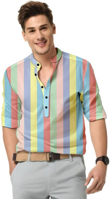 ALVIN ENTERPRISE Men Striped Party Multicolor Shirt