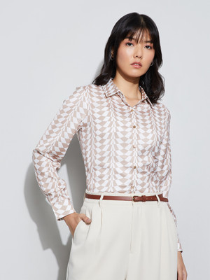 CODE by Lifestyle Women Solid Casual White Shirt