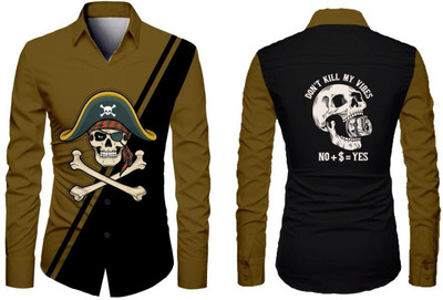 JRKENTERPRISE Men Printed Casual Green Shirt