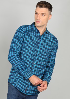 METRONAUT by Flipkart Men Checkered Casual Blue Shirt