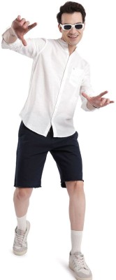 WROGN Men Solid Casual White Shirt