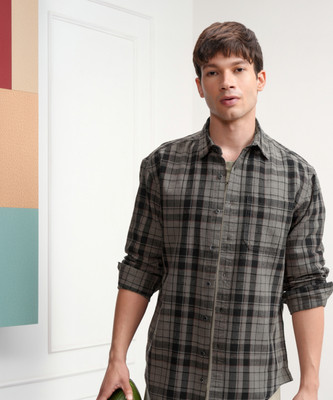 HIGHLANDER Men Checkered Casual Multicolor Shirt