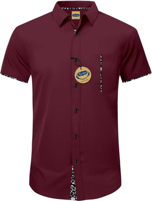 GAZZY CREATION Men Printed Casual Black Shirt