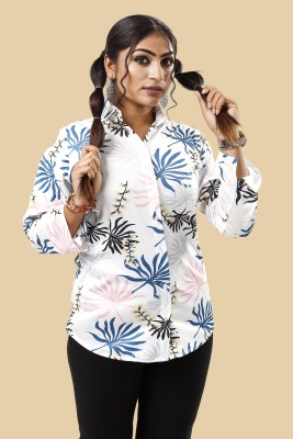 Qurobri Women Printed Casual Multicolor Shirt