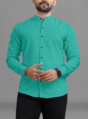 METRONAUT Men Solid Casual Green Shirt