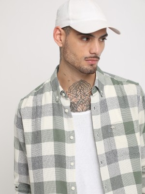 THE BEAR HOUSE Men Checkered Casual Multicolor Shirt