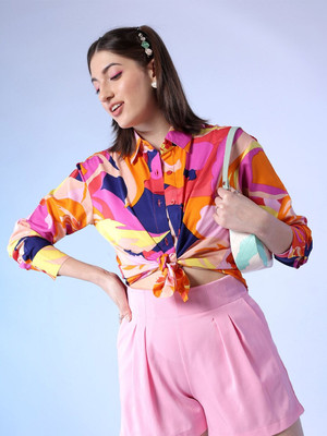 Freehand by The Indian Garage Co. Women Floral Print Casual Multicolor Shirt