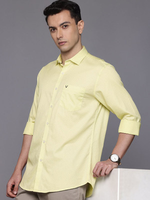 Allen Solly Men Printed Casual Yellow Shirt
