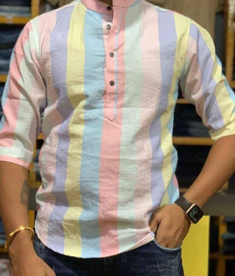 jay creation Men Printed Casual Multicolor Shirt
