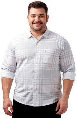 Bullmer Men Striped Casual White Shirt